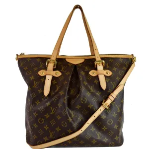 LOUIS VUITTON Monogram Canvas Palermo GM Tote Shoulder Bag
