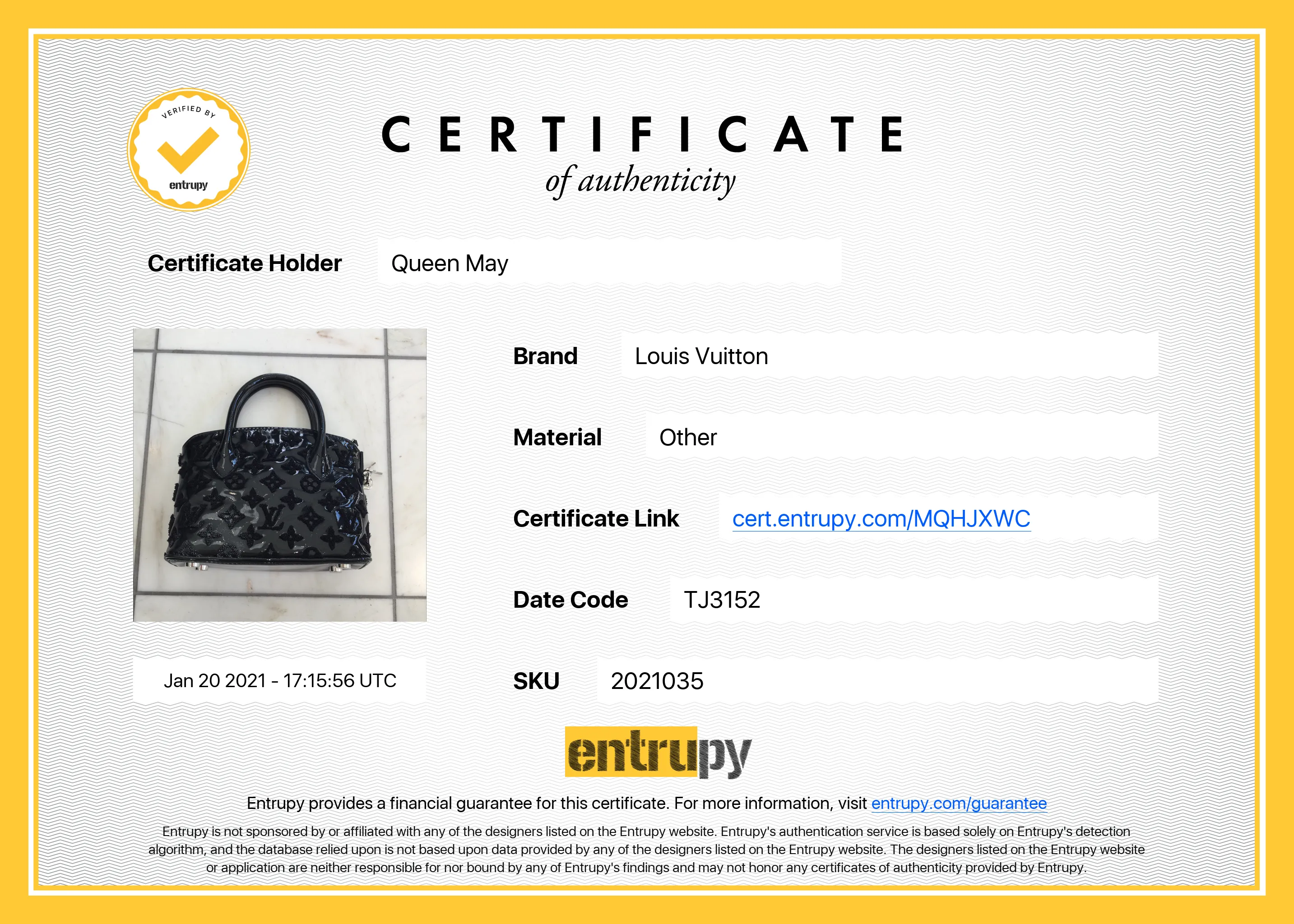 Louis Vuitton Monogram Fascination Lockit BB (Black)