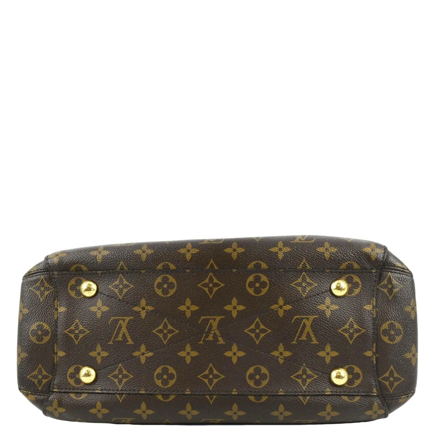 LOUIS VUITTON Montaigne MM Monogram Canvas Shoulder Bag Brown