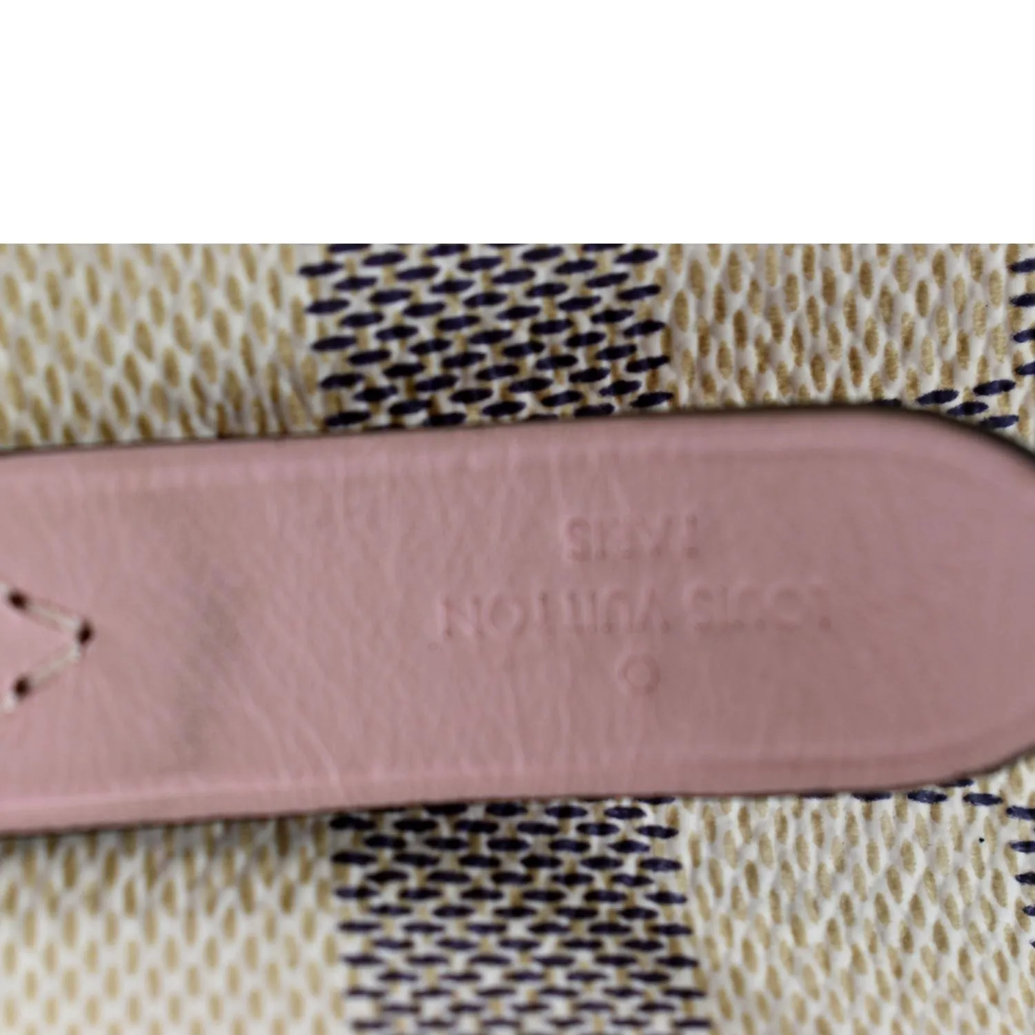LOUIS VUITTON Neonoe MM Damier Azur Crossbody Bag Rose