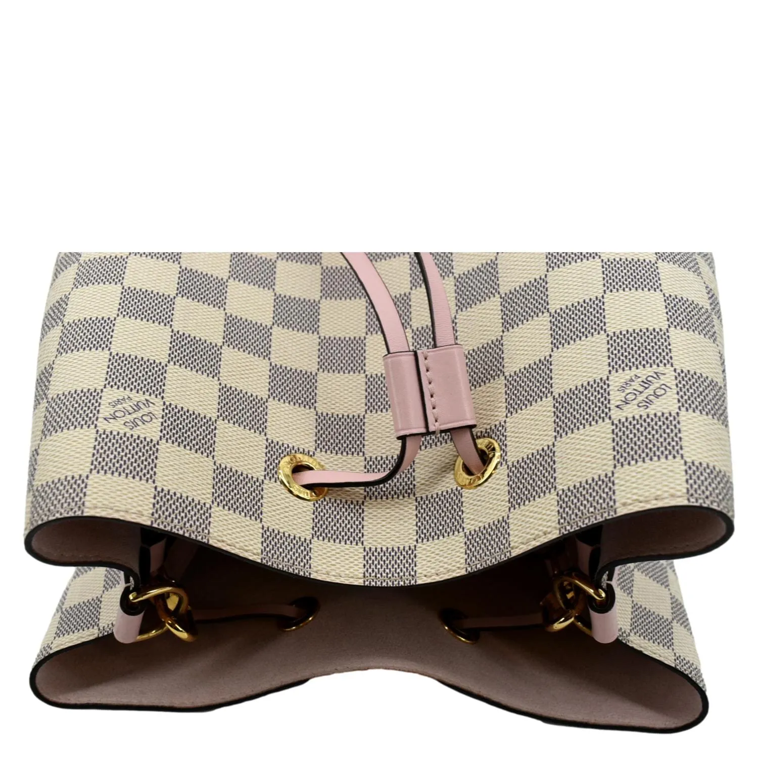LOUIS VUITTON Neonoe MM Damier Azur Crossbody Bag Rose