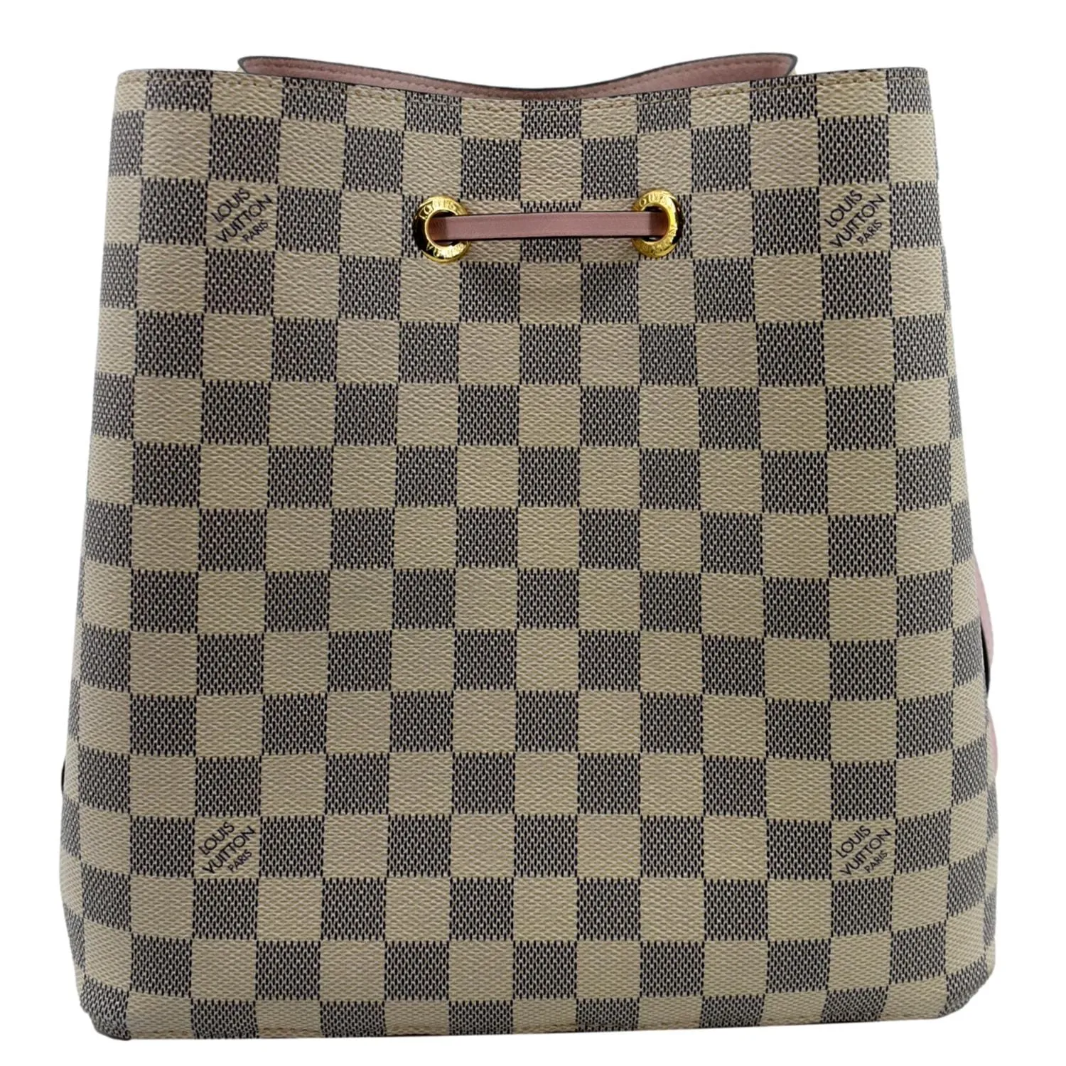 LOUIS VUITTON Neonoe MM Damier Azur Crossbody Bag Rose