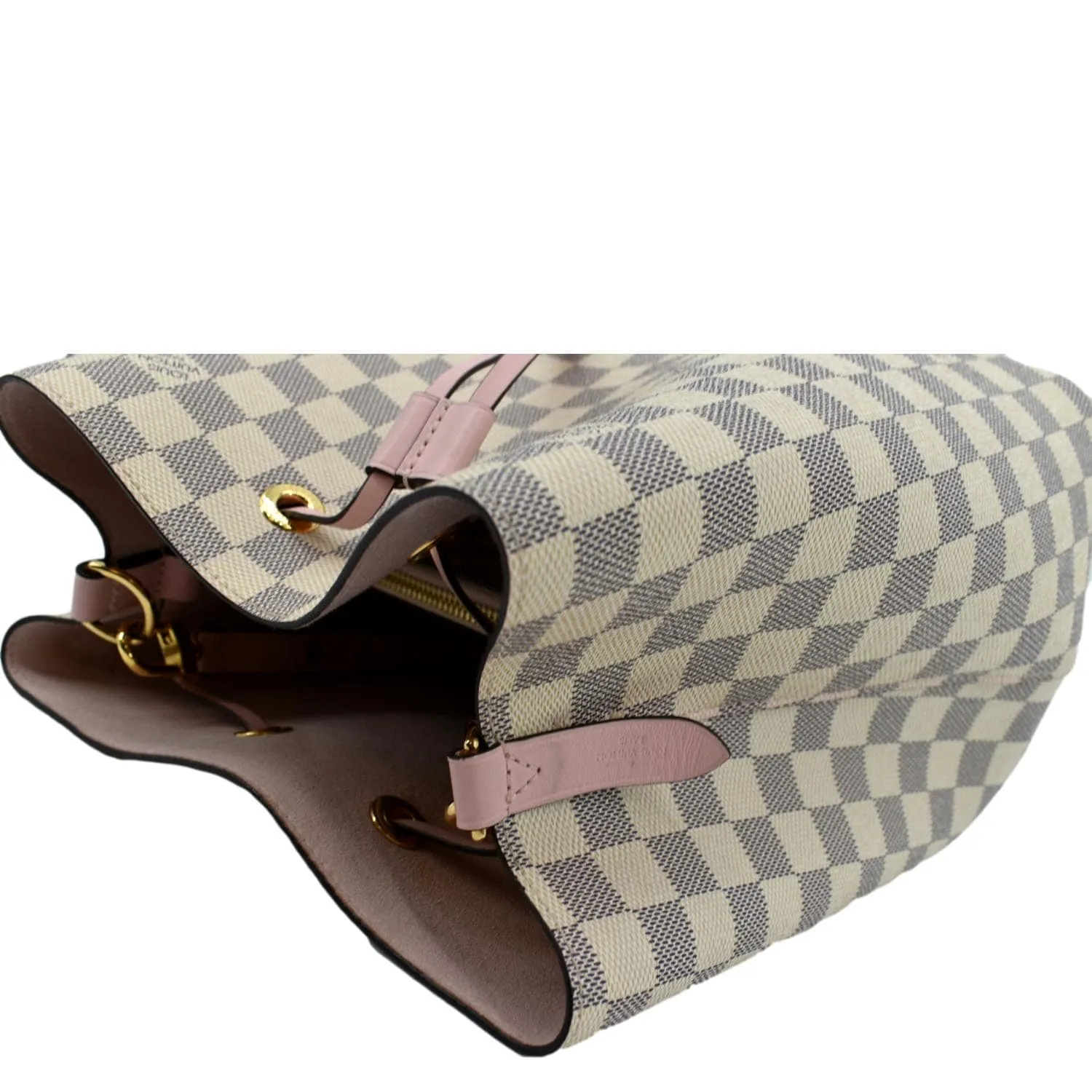 LOUIS VUITTON Neonoe MM Damier Azur Crossbody Bag Rose
