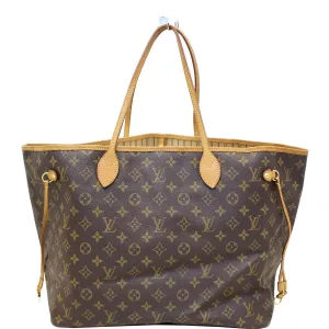 LOUIS VUITTON Neverfull GM Monogram Canvas Shoulder Bag