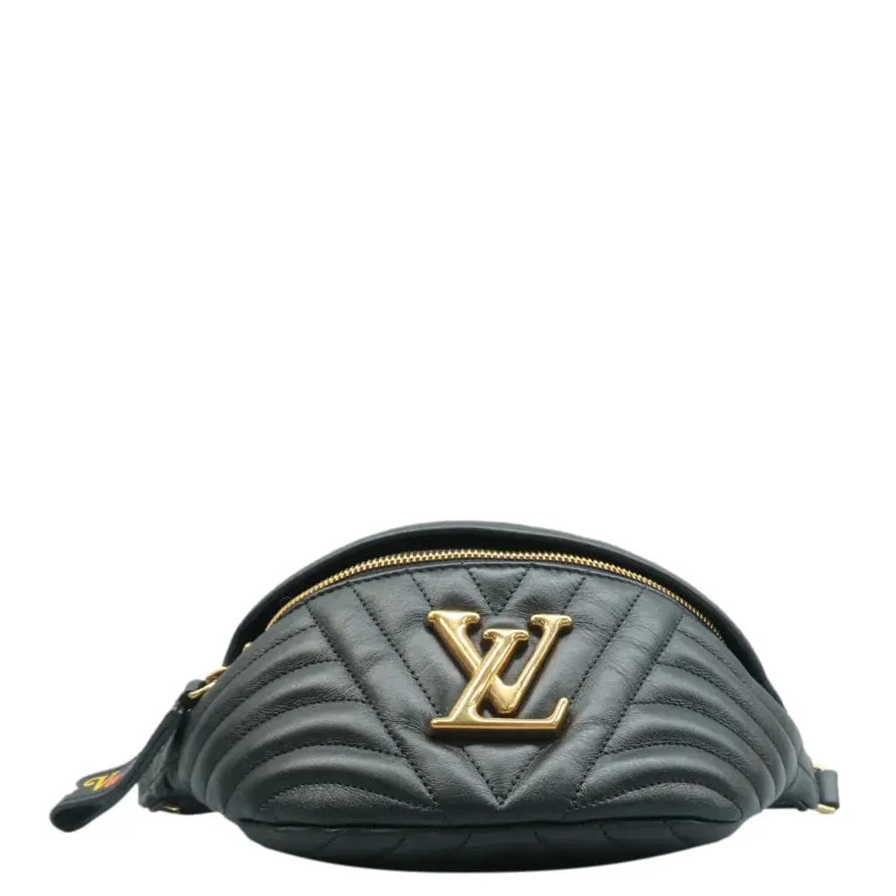 LOUIS VUITTON New Wave Quilted Leather Bumbag Black