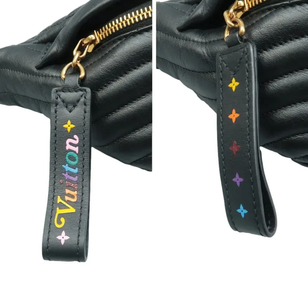 LOUIS VUITTON New Wave Quilted Leather Bumbag Black