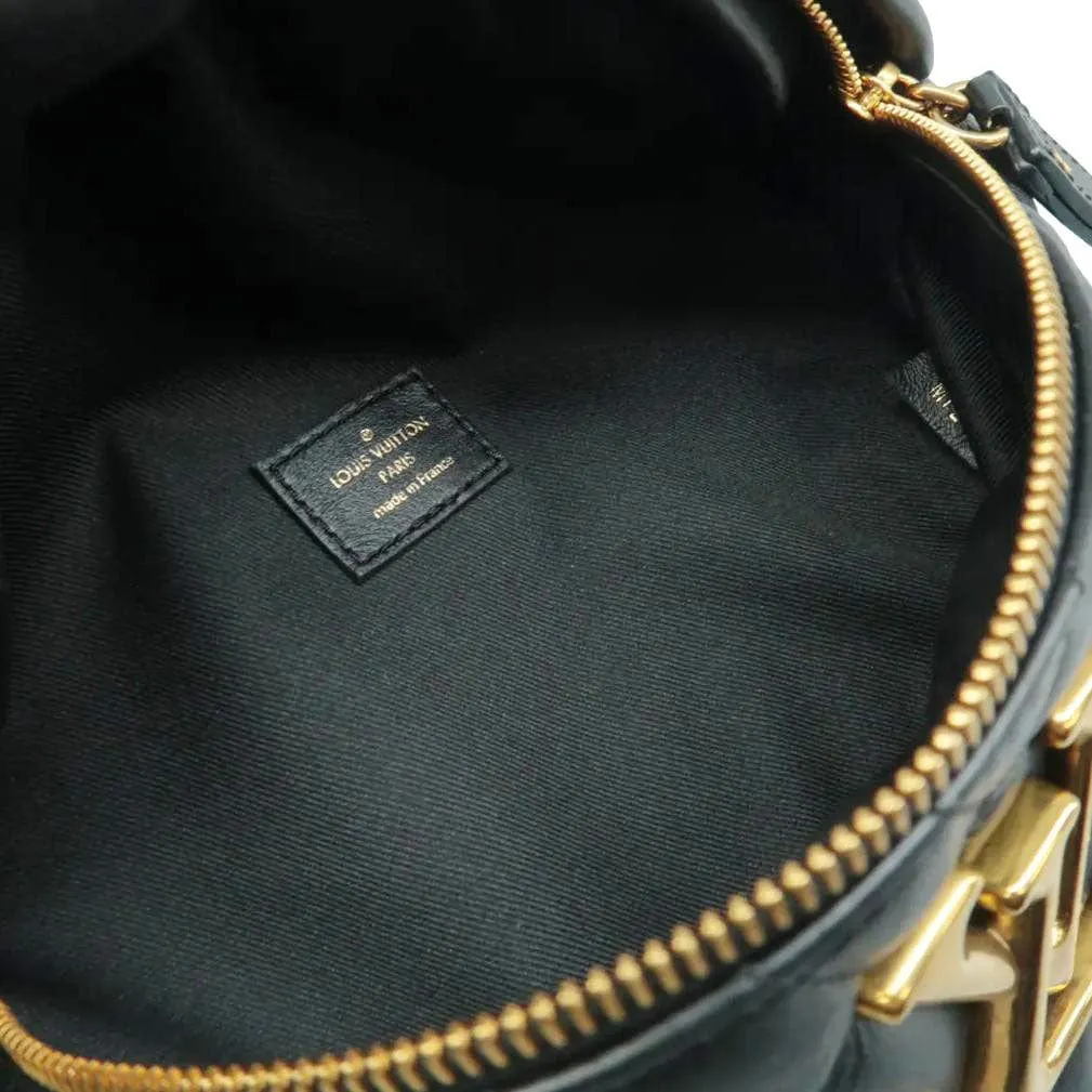 LOUIS VUITTON New Wave Quilted Leather Bumbag Black