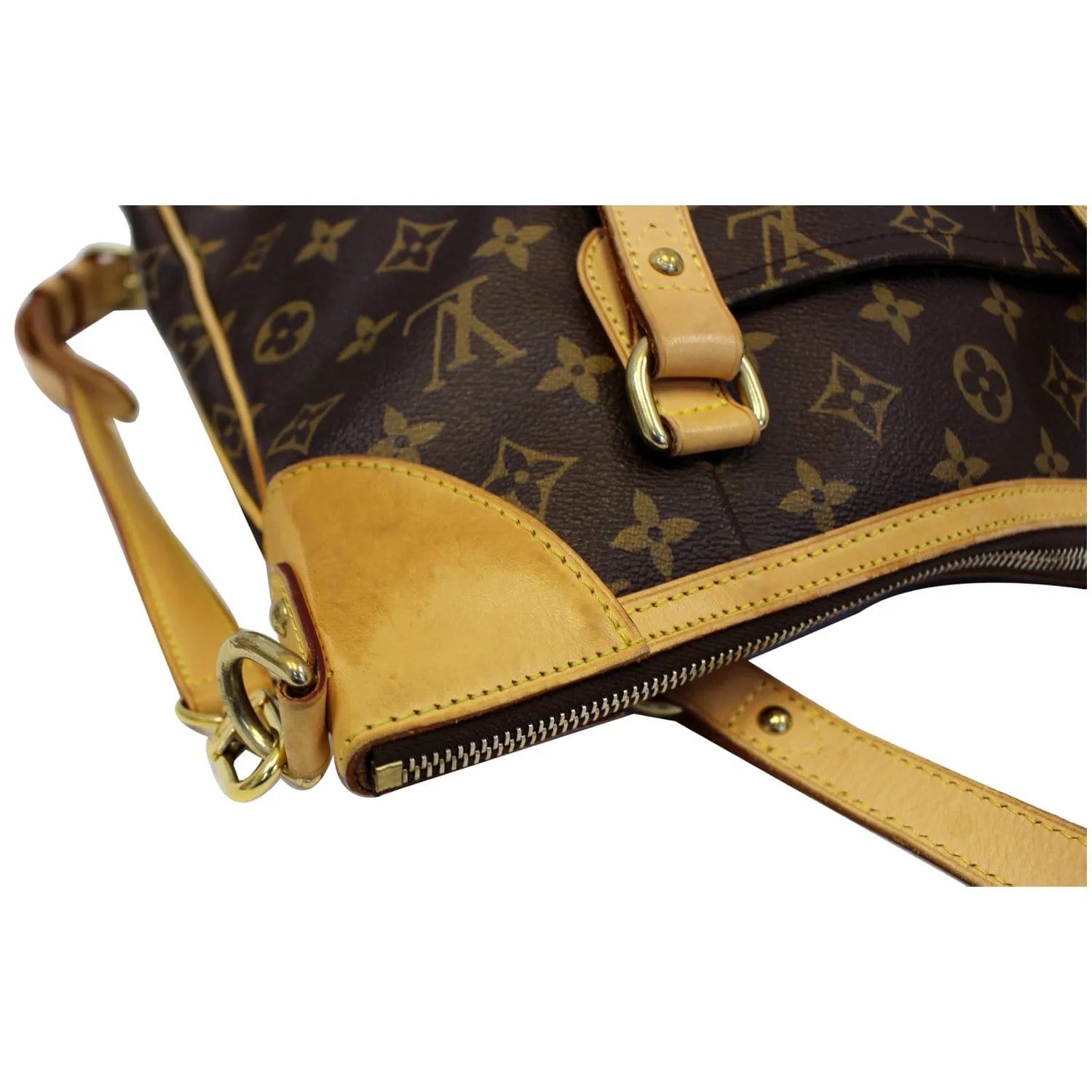 LOUIS VUITTON Odeon GM Monogram Canvas Shoulder Bag Brown