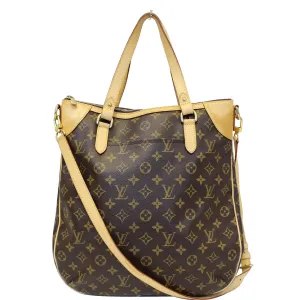 LOUIS VUITTON Odeon GM Monogram Canvas Shoulder Bag Brown