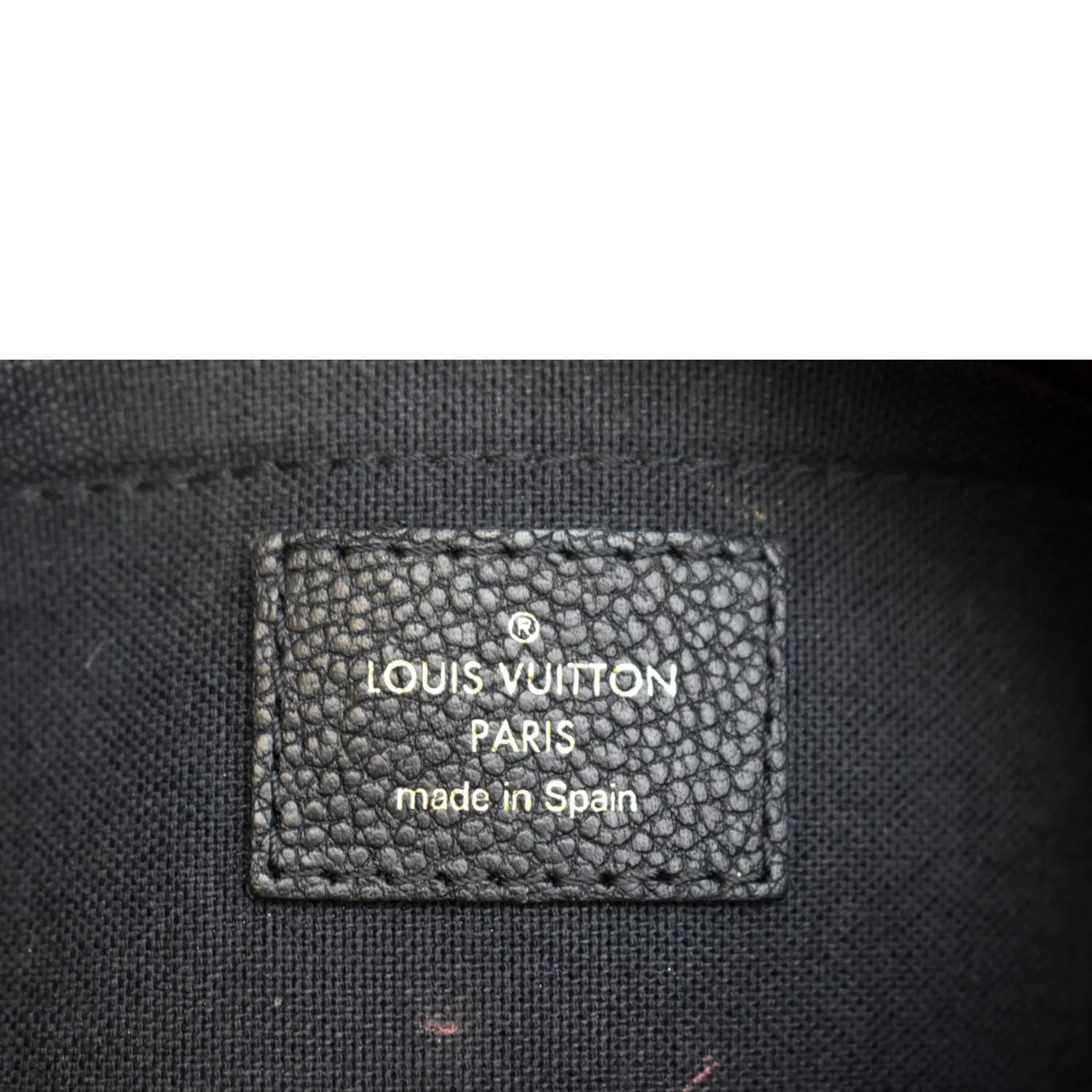 LOUIS VUITTON Pallas Monogram Canvas Clutch Crossbody Bag Brown