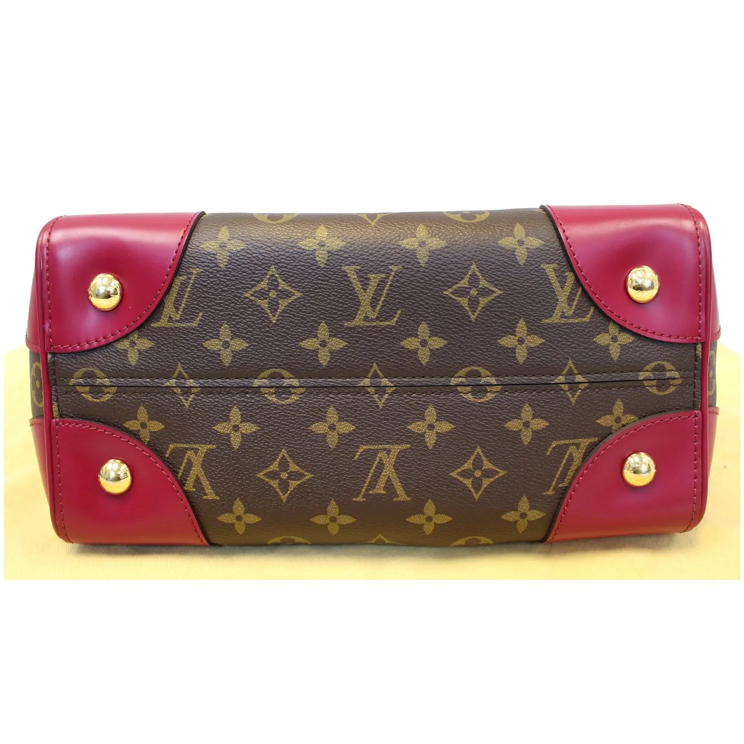 LOUIS VUITTON Phenix Monogram Canvas Shoulder Handbag Fuchsia