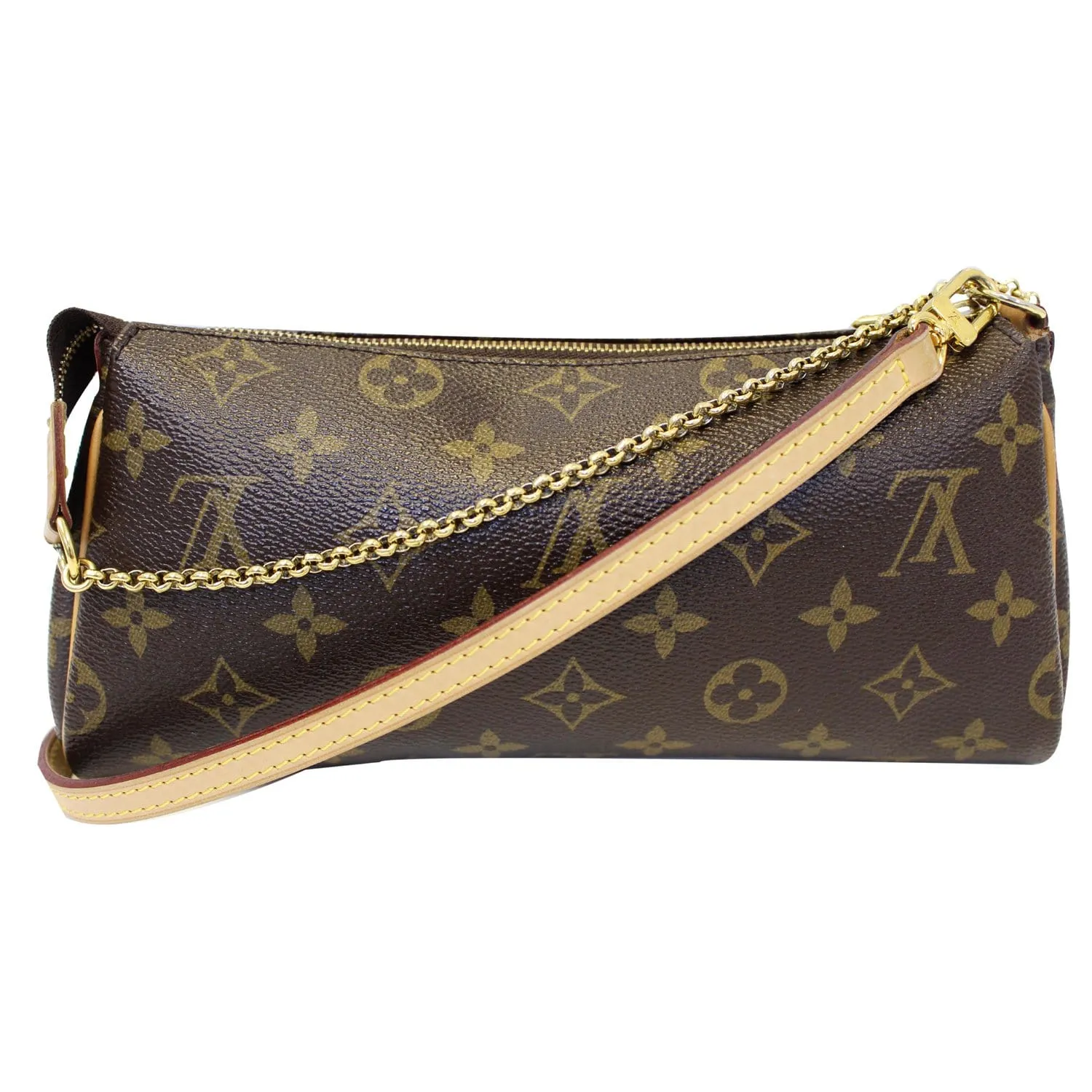 LOUIS VUITTON Pochette Eva Monogram Canvas Clutch Crossbody Bag
