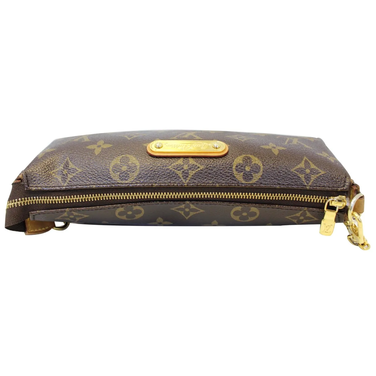 LOUIS VUITTON Pochette Eva Monogram Canvas Clutch Crossbody Bag