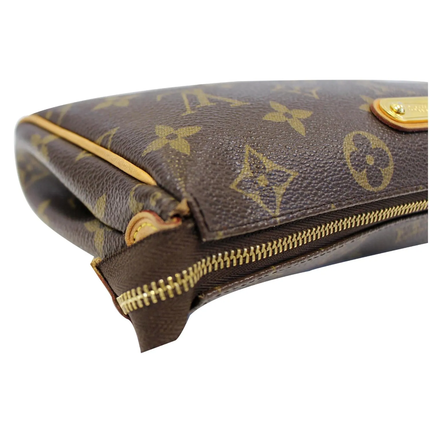 LOUIS VUITTON Pochette Eva Monogram Canvas Clutch Crossbody Bag
