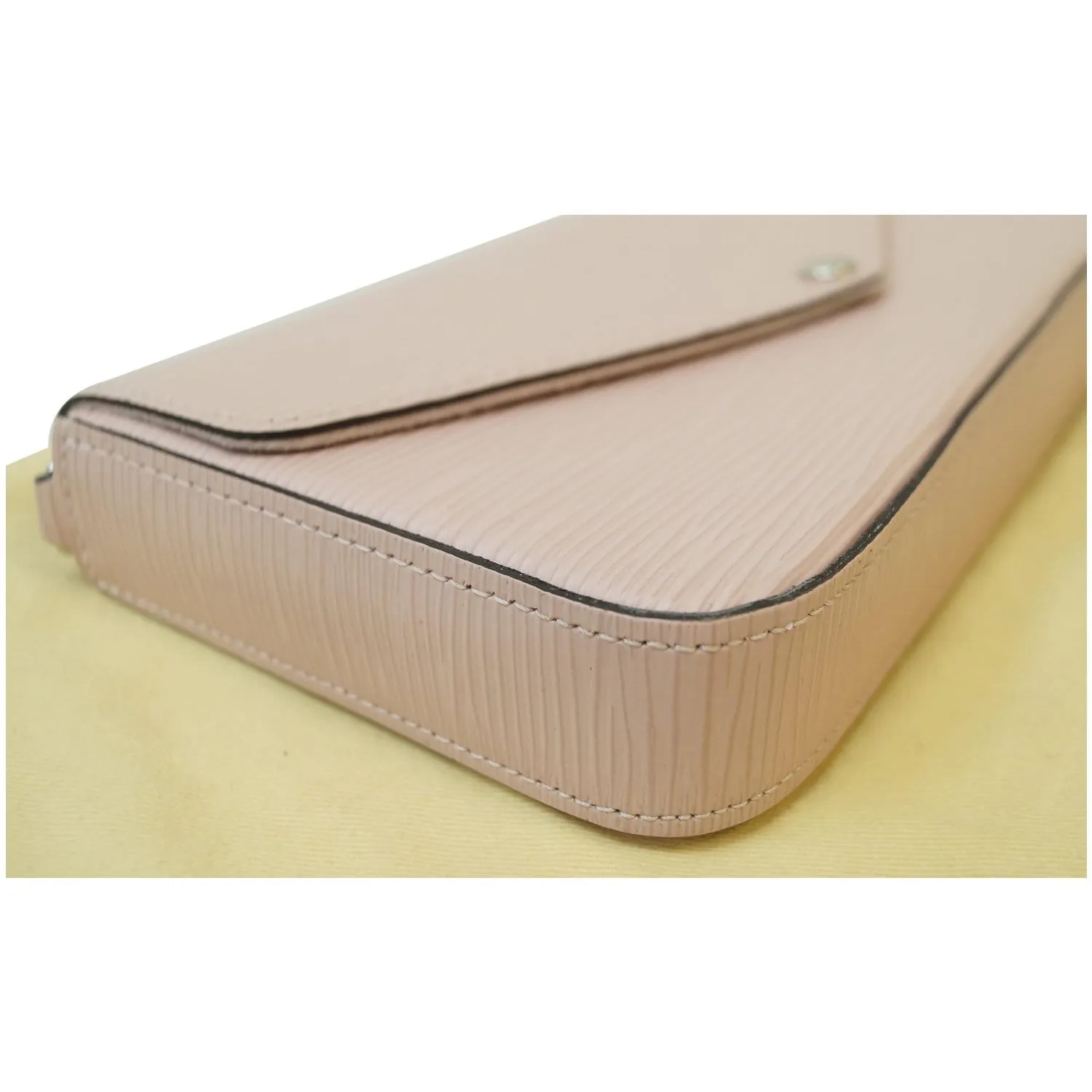 LOUIS VUITTON Pochette Felicie Epi Leather Crossbody Bag Pink - 15% OFF
