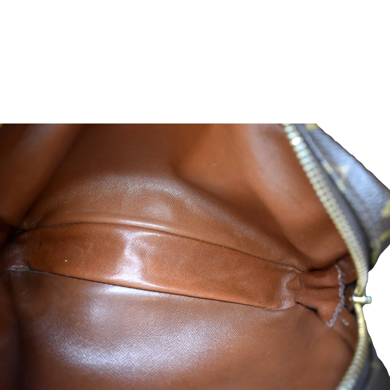 LOUIS VUITTON Pochette Marly Bandouliere Monogram Canvas Crossbody Bag Brown