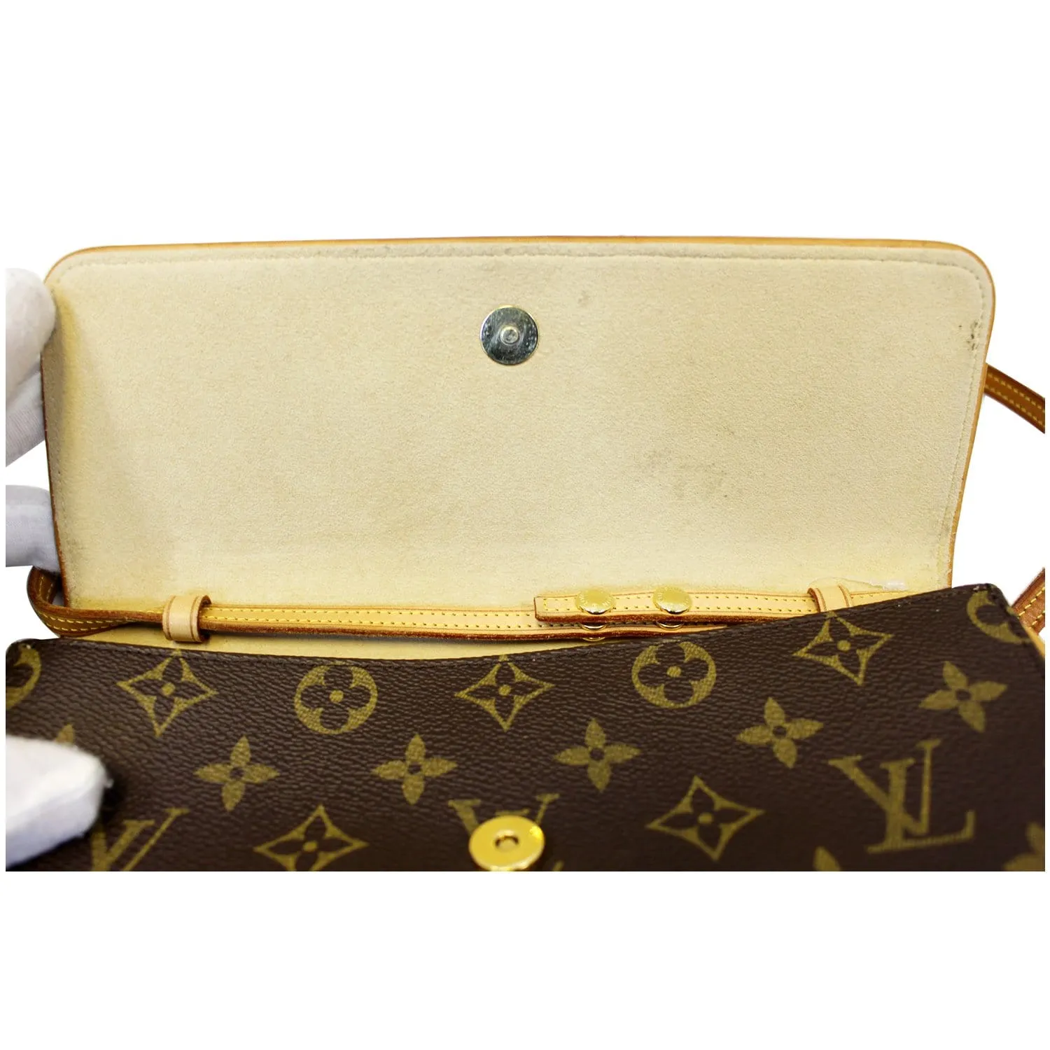 LOUIS VUITTON Pochette Twin GM Monogram Canvas Shoulder Bag