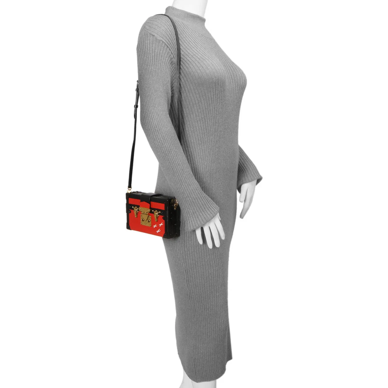 Louis Vuitton Red Epi Petite Malle