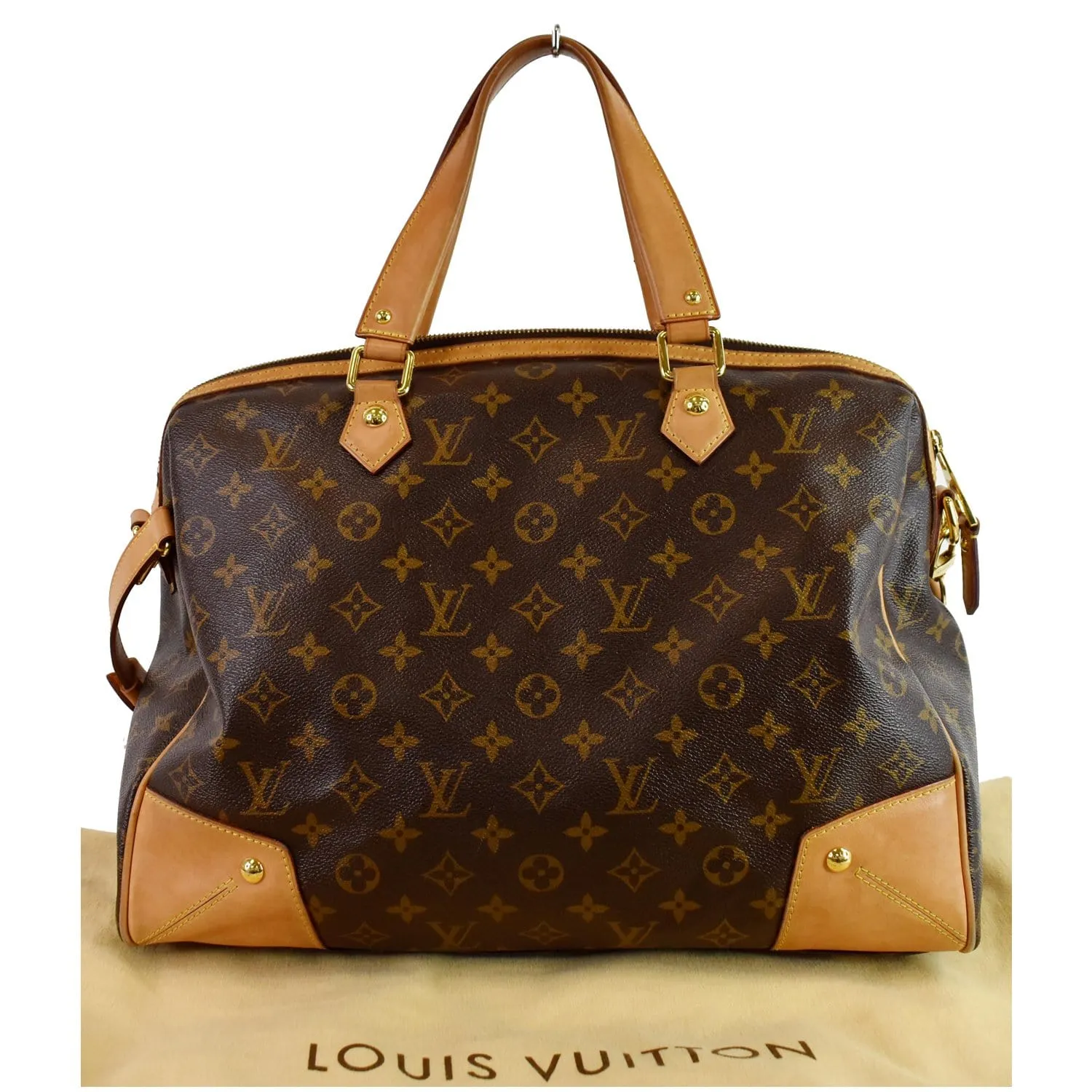 LOUIS VUITTON Retiro GM Monogram Canvas 2Way Shoulder Bag Brown