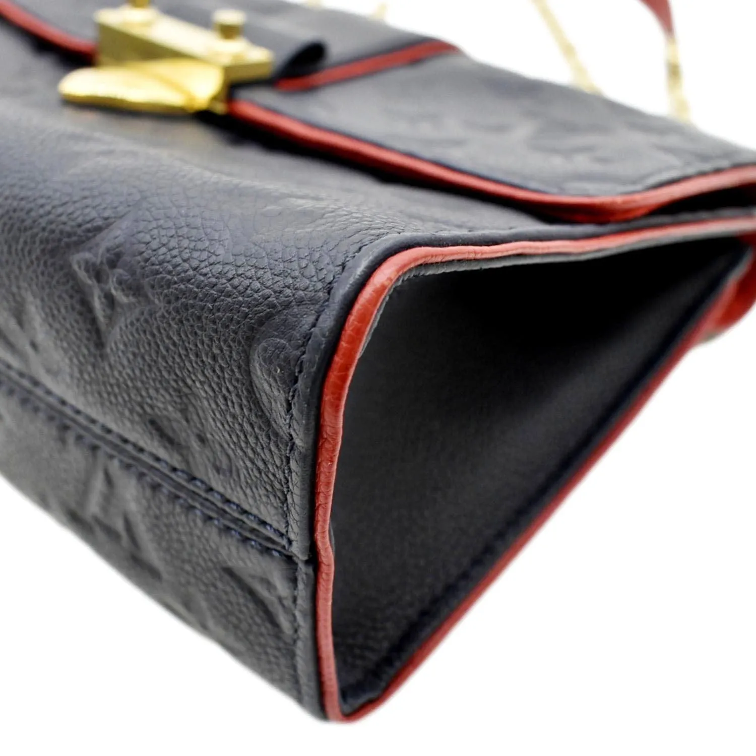 LOUIS VUITTON Saint Sulpice PM Empreinte Leather Crossbody Bag Noir