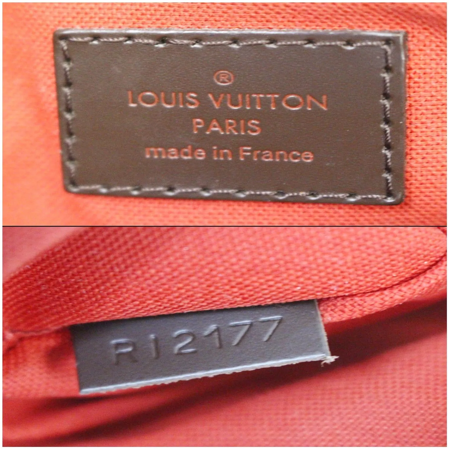 LOUIS VUITTON Siena MM Damier Ebene Shoulder Bag Brown