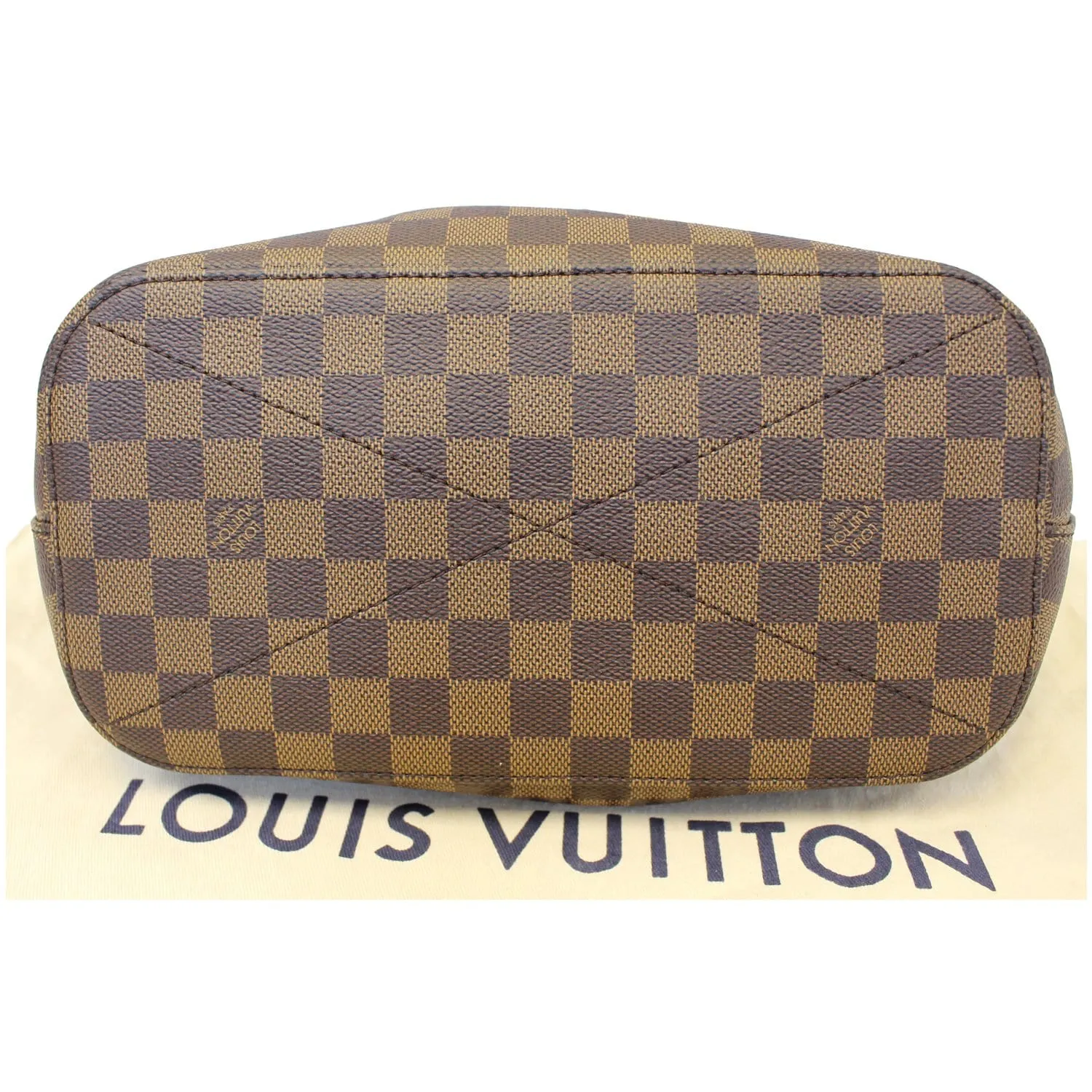 LOUIS VUITTON Siena MM Damier Ebene Shoulder Bag Brown