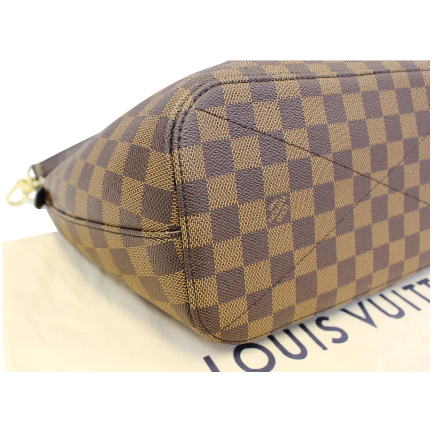 LOUIS VUITTON Siena MM Damier Ebene Shoulder Bag Brown