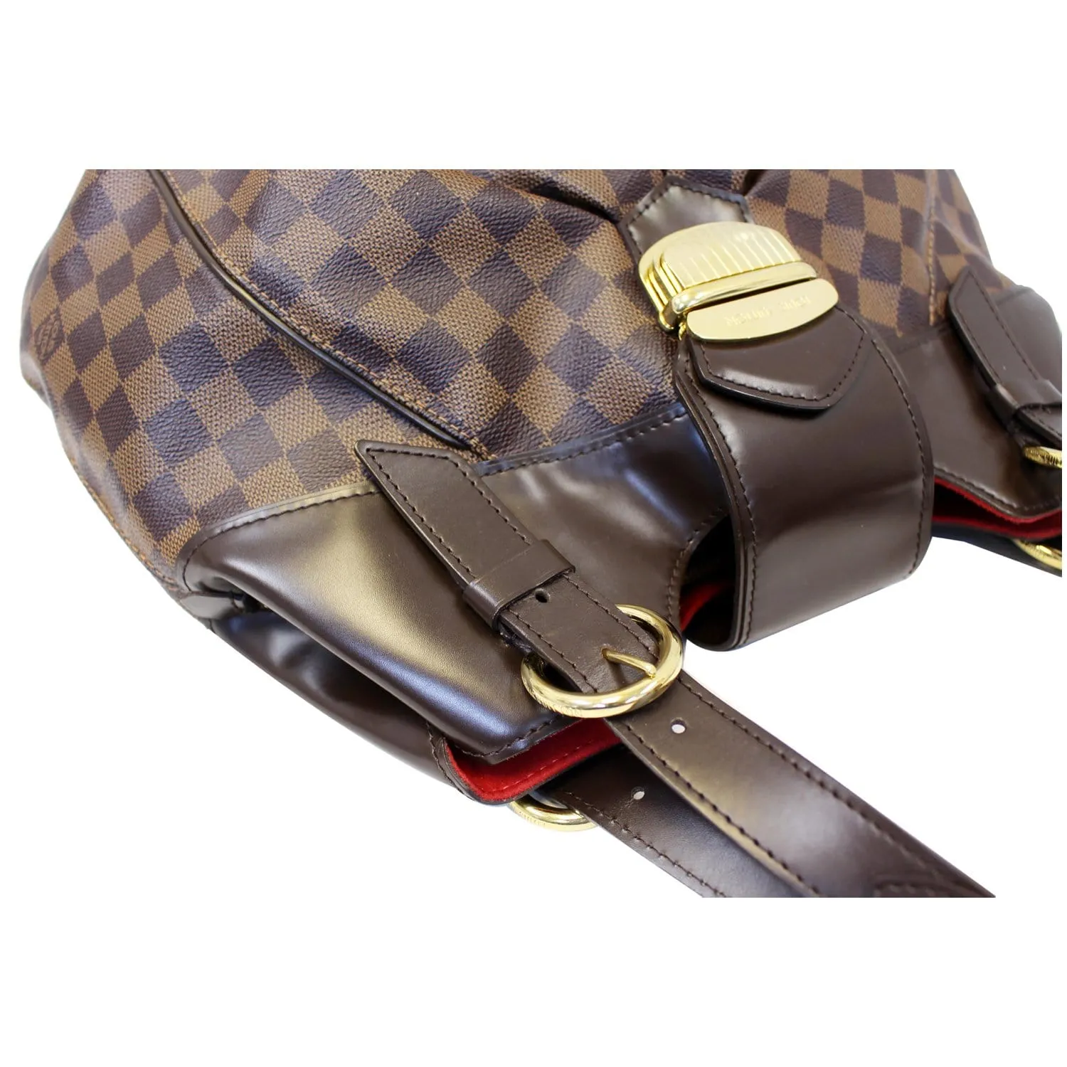 LOUIS VUITTON Sistina GM Damier Ebene Shoulder Handbag