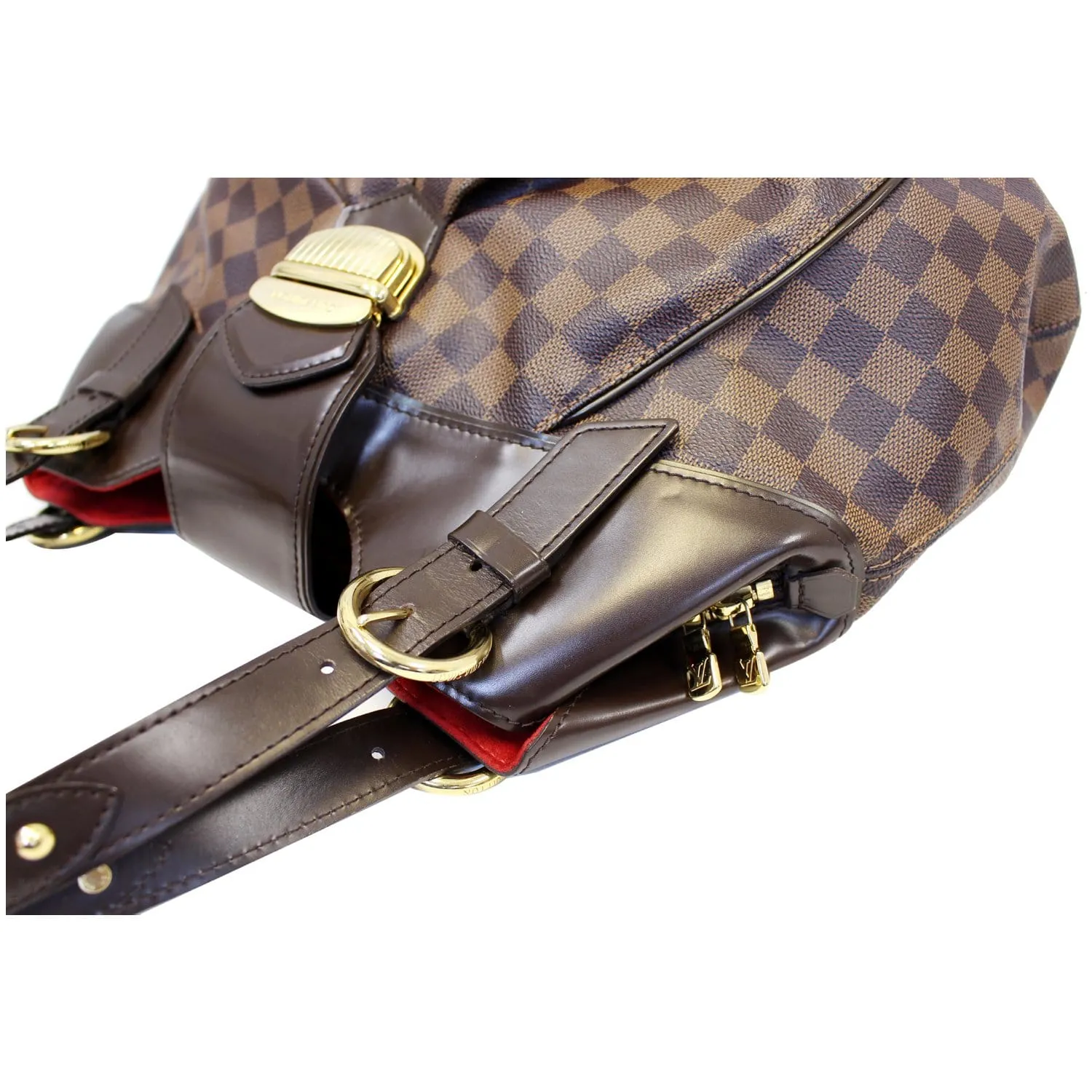 LOUIS VUITTON Sistina GM Damier Ebene Shoulder Handbag