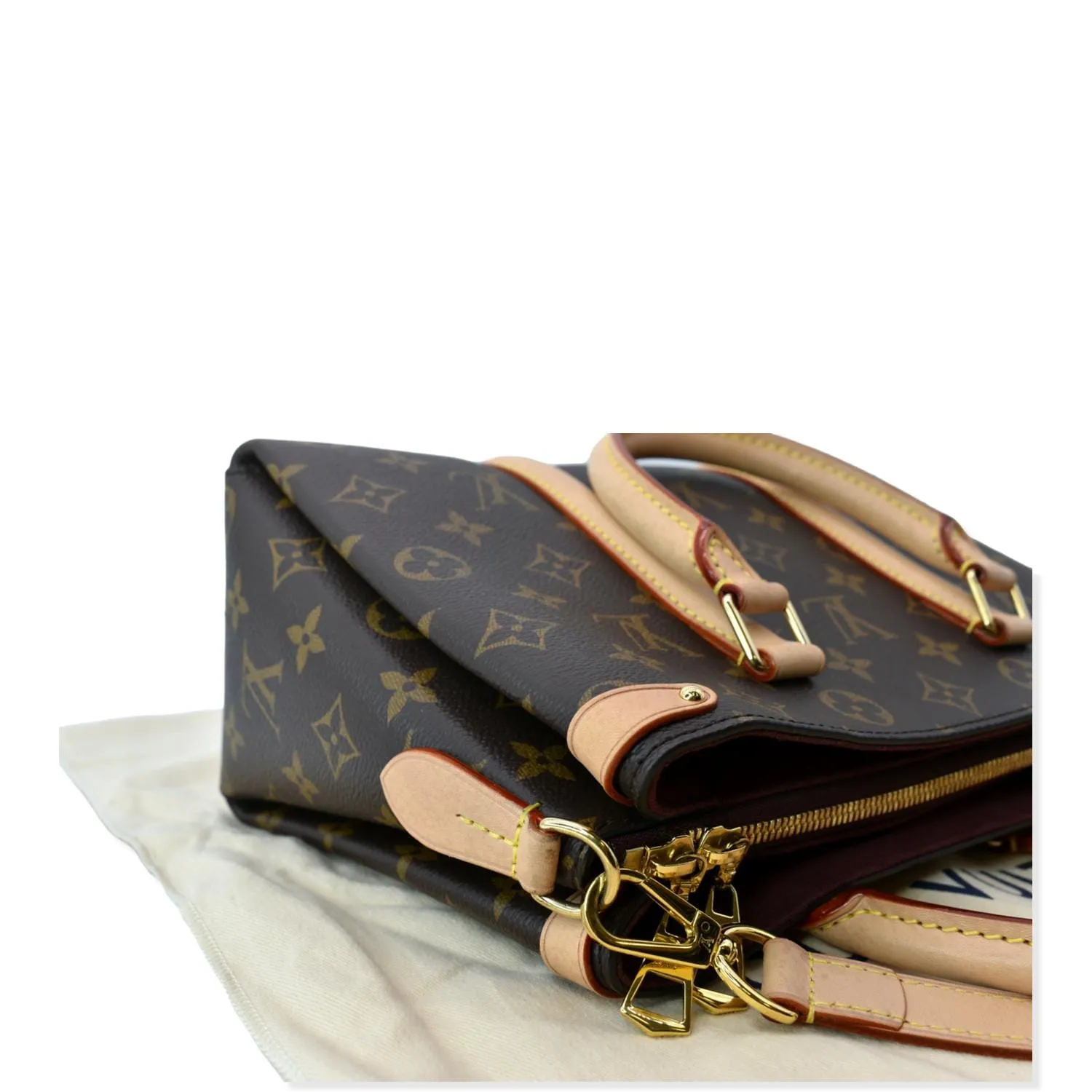 LOUIS VUITTON Soufflot BB Monogram Canvas Shoulder Crossbody Bag Brown