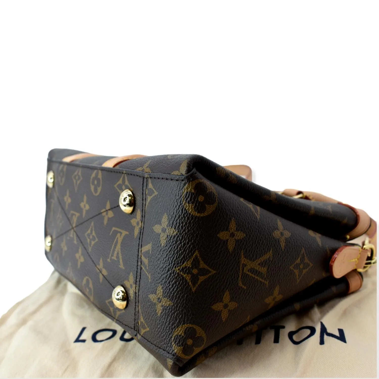 LOUIS VUITTON Soufflot BB Monogram Canvas Shoulder Crossbody Bag Brown