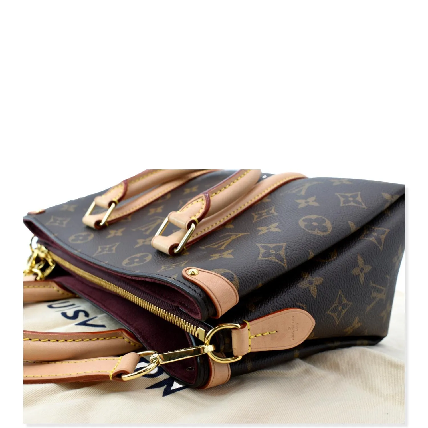 LOUIS VUITTON Soufflot BB Monogram Canvas Shoulder Crossbody Bag Brown