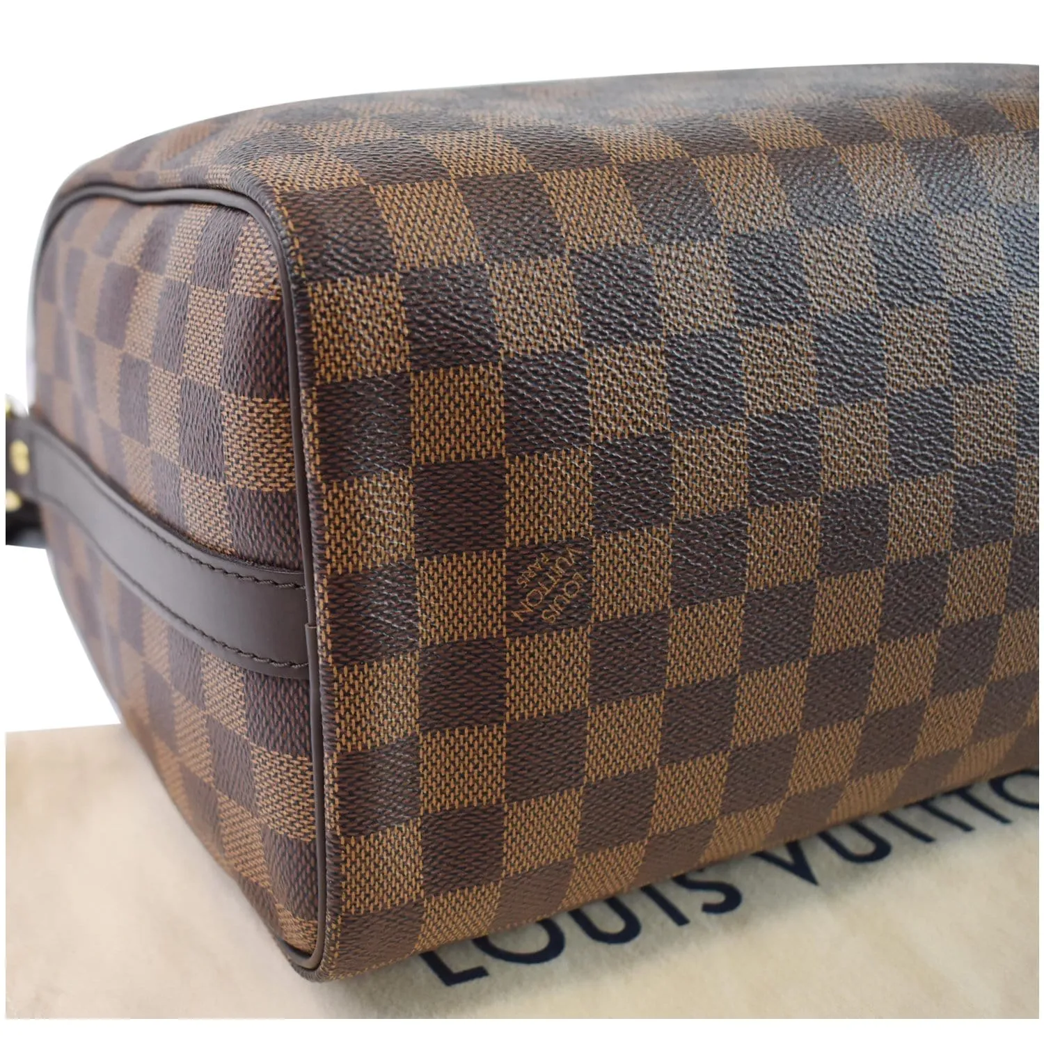 LOUIS VUITTON Speedy 25 Bandouliere Damier Ebene Shoulder Bag Brown