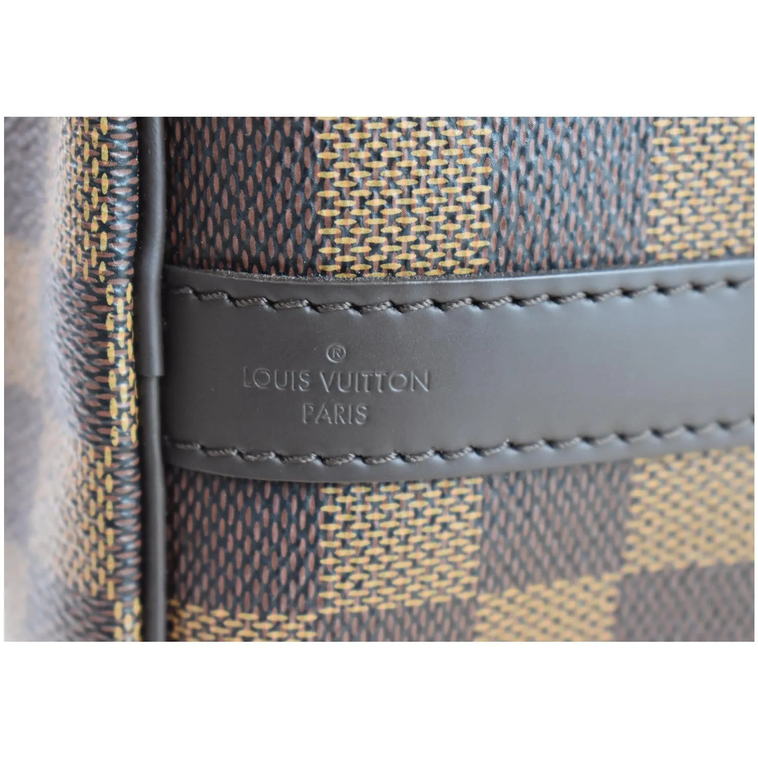 LOUIS VUITTON Speedy 25 Bandouliere Damier Ebene Shoulder Bag Brown