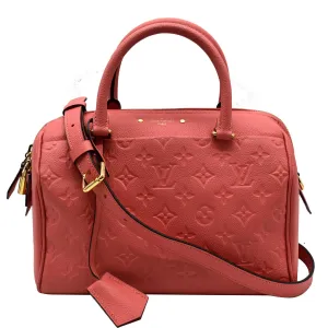 LOUIS VUITTON Speedy 25 Bandouliere Monogram Empreinte Crossbody Bag Blossom - 15% OFF