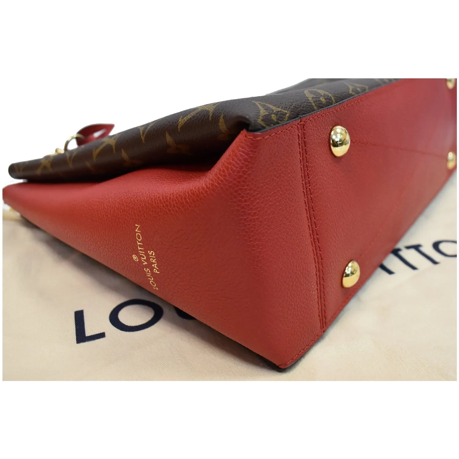 LOUIS VUITTON Surene MM Monogram Canvas Shoulder Bag Cerise