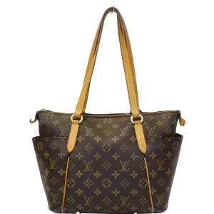 LOUIS VUITTON Totally PM Monogram Canvas Shoulder Tote Bag Brown