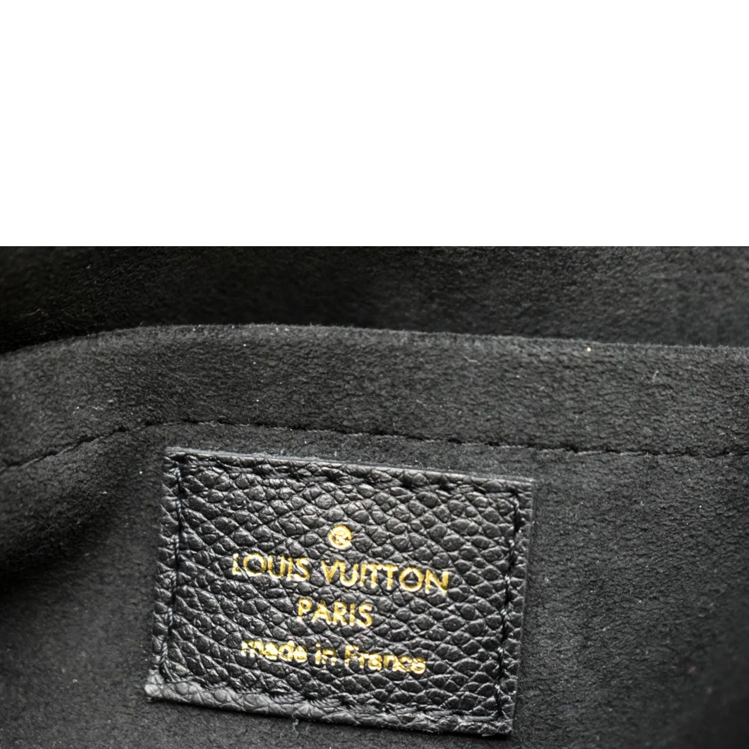 LOUIS VUITTON Vavin BB Monogram Empreinte Leather Shoulder Bag Black
