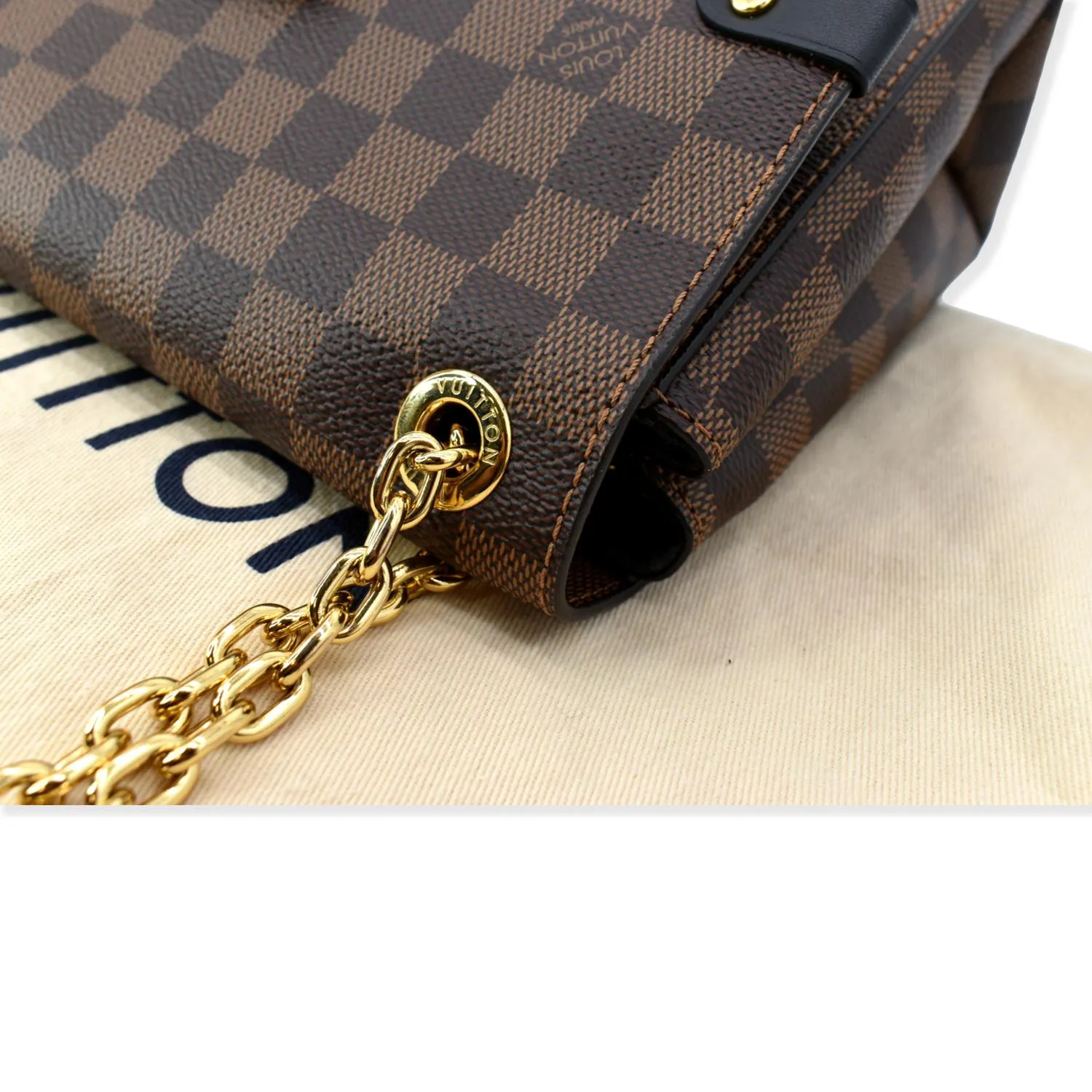 LOUIS VUITTON Vavin PM Damier Ebene Crossbody Bag Brown - Hot Deals