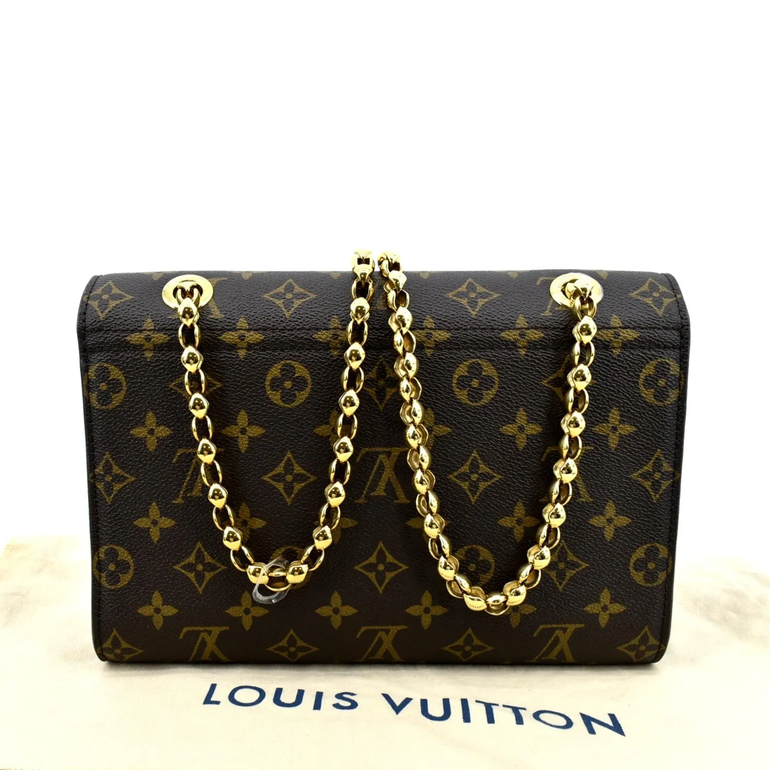 LOUIS VUITTON Victoire Monogram Canvas Crossbody Bag Navy Blue
