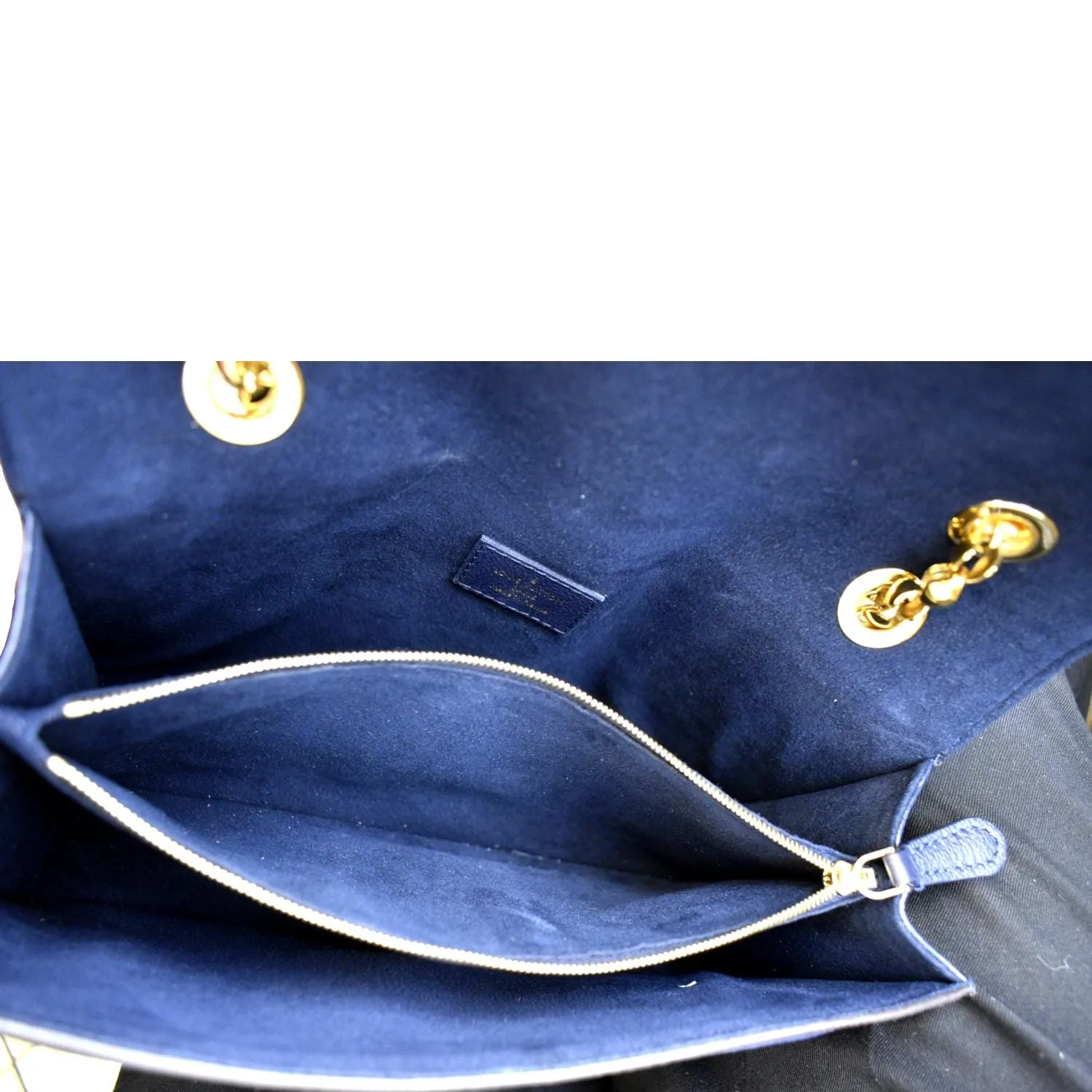 LOUIS VUITTON Victoire Monogram Canvas Crossbody Bag Navy Blue