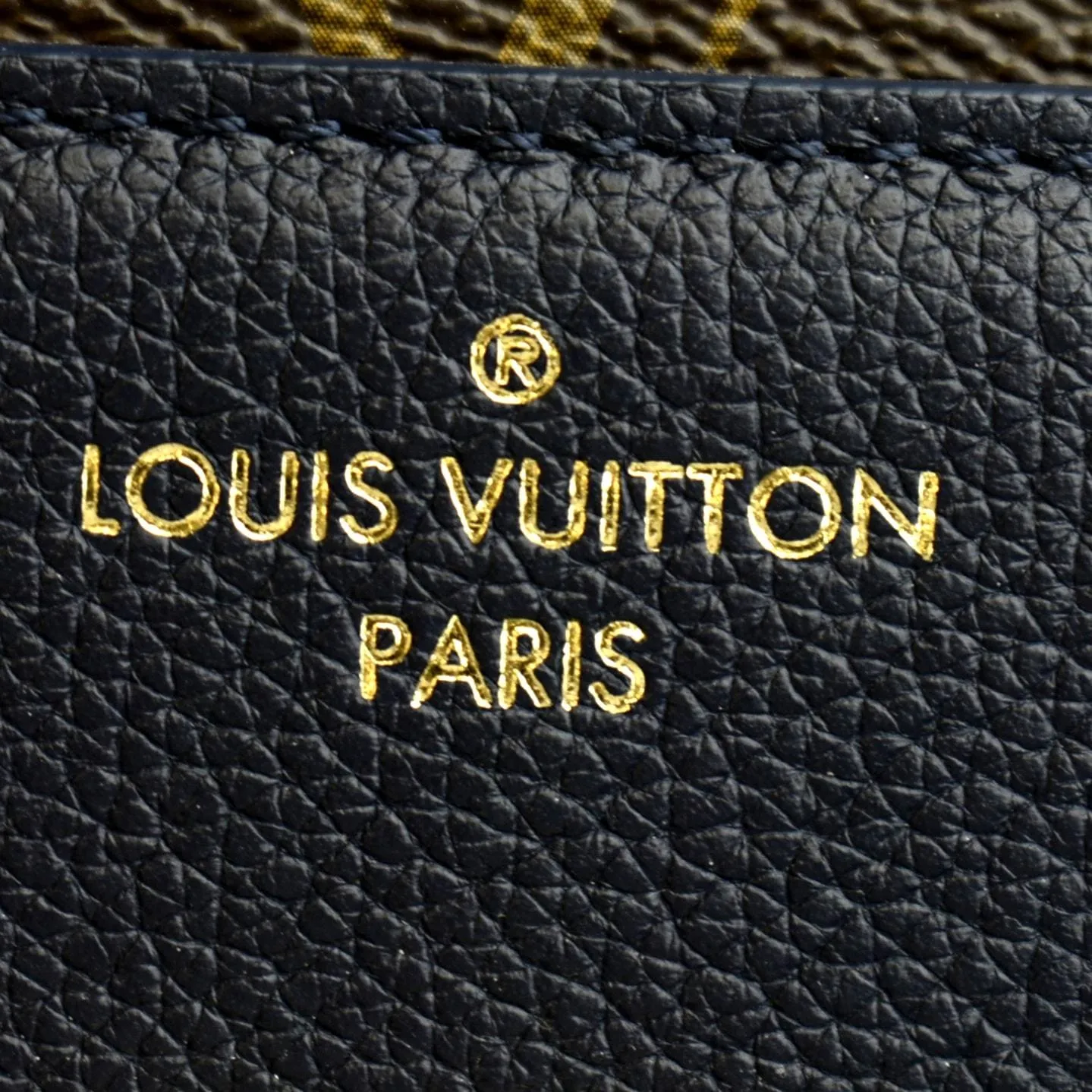 LOUIS VUITTON Victoire Monogram Canvas Crossbody Bag Navy Blue