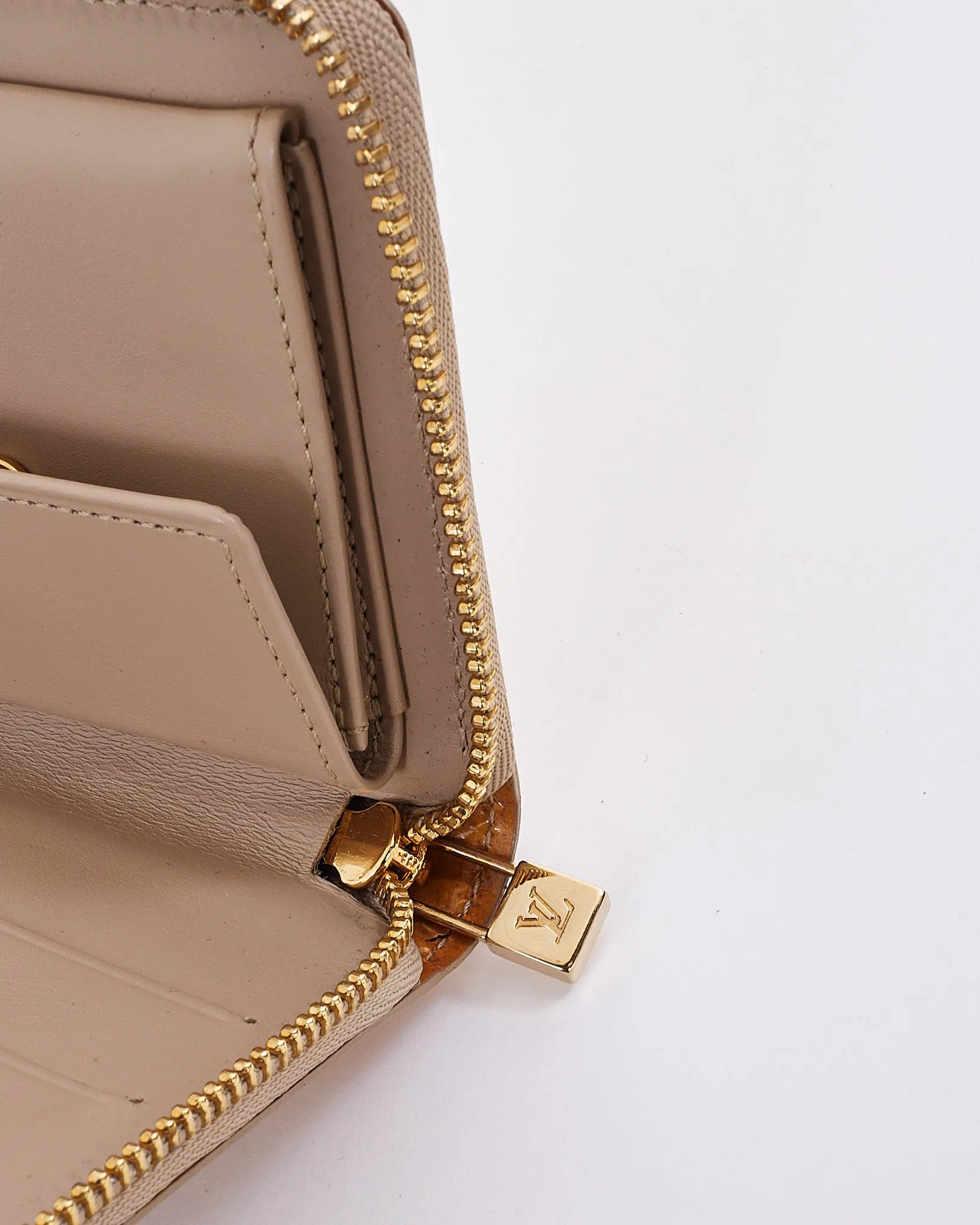 Louis Vuitton Yellow Monogram Vernis Compact Zippy Wallet