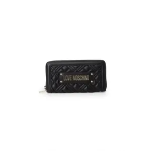 Love Moschino Women's Black Wallet with Zip Closure
