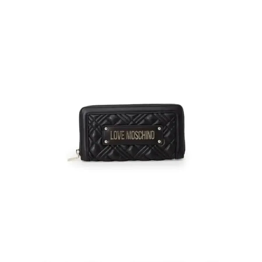 Love Moschino Women's Black Wallet with Zip Closure
