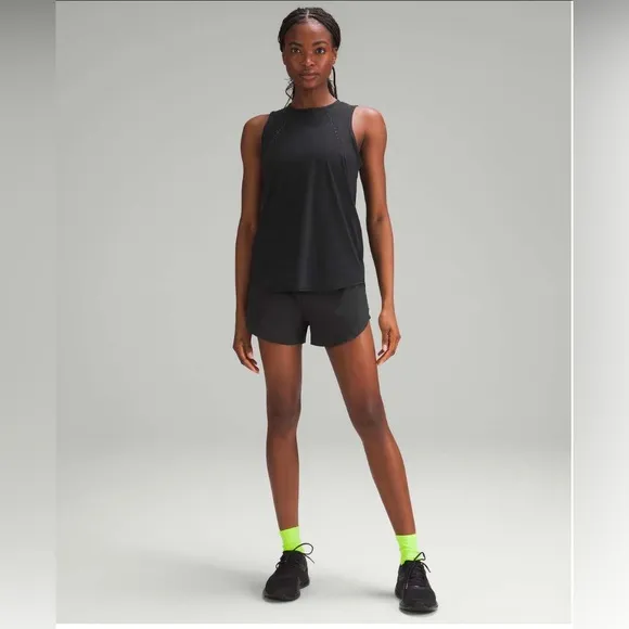 Lululemon Fast and Free Reflective High-Rise Classic-Fit Short 3&quot; Black size 6