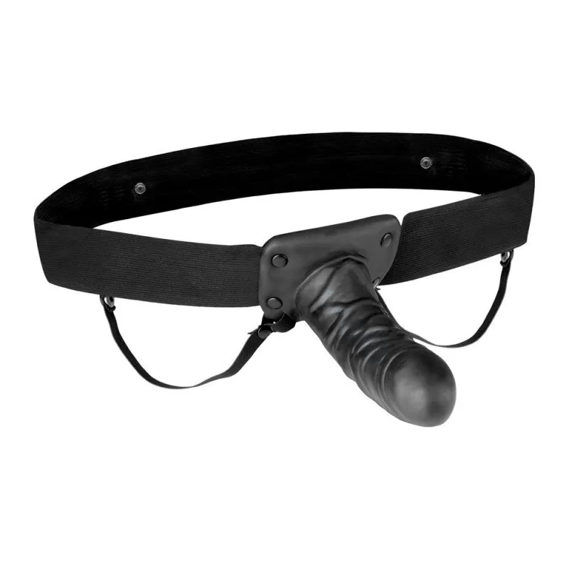 Lux Fetish Unisex Vibrating Hollow Strap-on