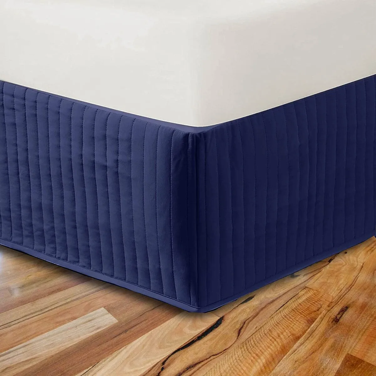 Luxton Ezy Quilted Valance - Navy