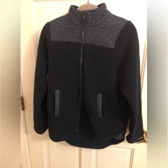 Madewell (Re)Sourced Sherpa Zip Front Jacket