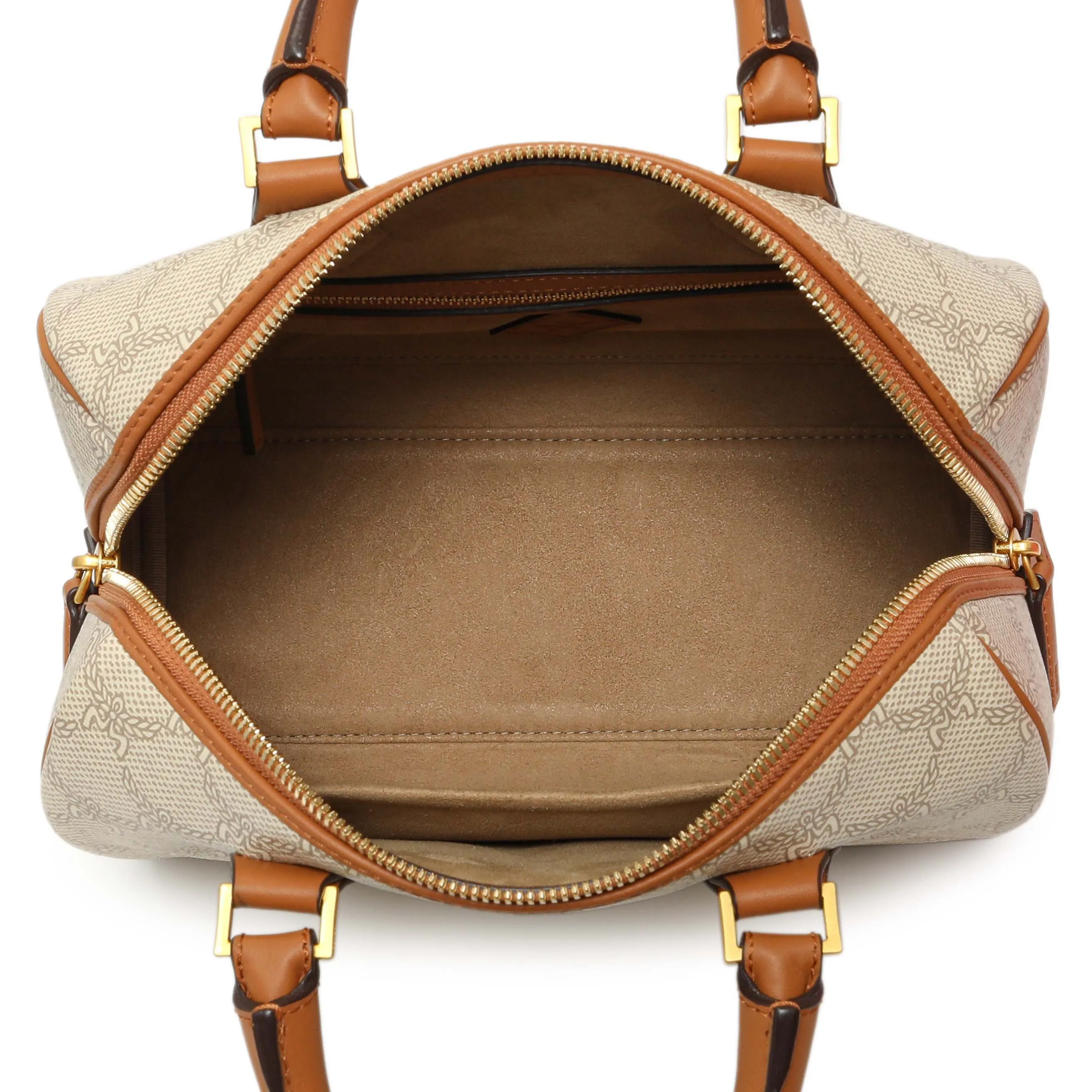 MCM Lauretos Monogram Ella Boston Bag
